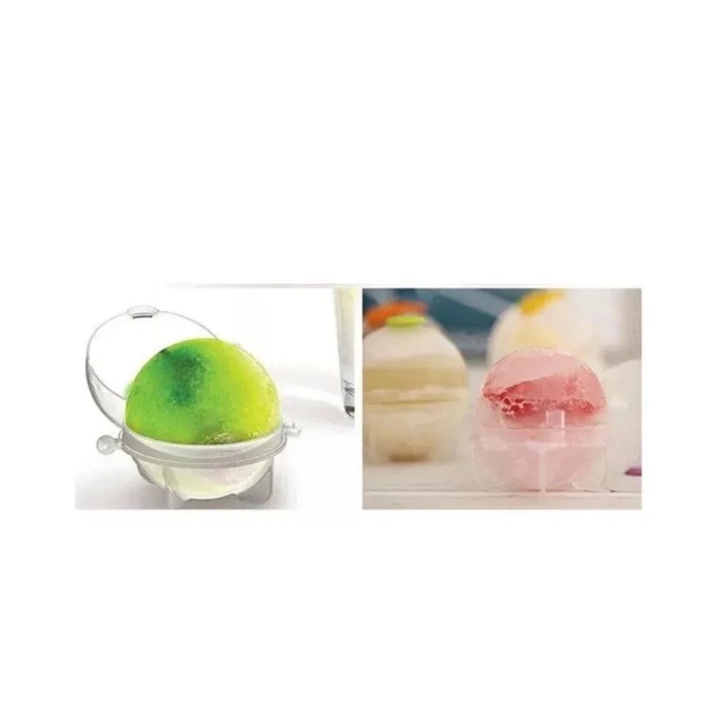 Plastic Ice Molds Round, 4 Pack, New